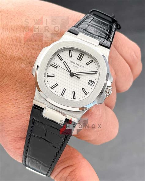 patek philippe nautilus leather strap change|patek philippe aquanaut strap price.